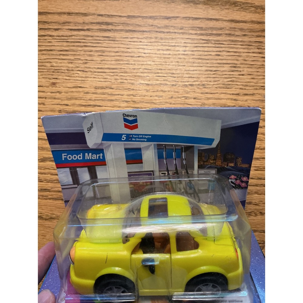 Vintage 1998 Chevron Cars Tina Turbo Yellow Collectible Toy Car New in Box - Picture 6 of 6